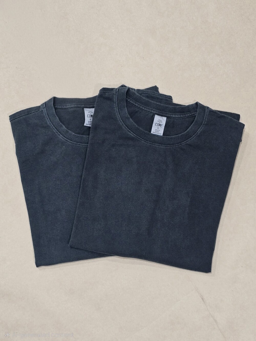 COVE USA Heavyweight T-Shirt 2-Pack Bundle - Washed Black (Size 2XL)